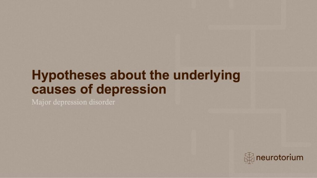 Major Depressive Disorder - Neurobiology and Aetiology - slide 19